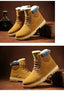 Warm Winter Mens Snow Boots Warm Fur Winter Shoes Mens Boots Footwear Ankle Boots Warm Fur Lined Winter Water-Resistan Waterproof Outdoor Snow Autumn Boots by Stevvex