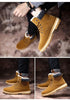 Warm Winter Mens Snow Boots Warm Fur Winter Shoes Mens Boots Footwear Ankle Boots Warm Fur Lined Winter Water-Resistan Waterproof Outdoor Snow Autumn Boots by Stevvex