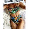 Luxury Women Black Bikini High Waist Swimwear Female 2 Pieces Set Swimsuit Bathing Suit Women Beach Women's High Waisted Bandage Bikini Set Two Piece Push Up Swimsuits by Stevvex