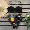 Bikini Swimsuit Women Swimwear Push Up Bikinis Set Leaf Print Female High Waist Swimming Suits For Bathing Suit Women Swimsuit Floral Print Bathing Suit Twist Front High Waist Bikini Set by Stevvex