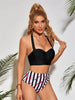 Leaf Floral Bikini Set Women Backless High-Waist Two Pieces Swimwear Beach Bathing Suits Swimsuits Women's Ruffle Bandage Bikini High Waist Bottoms Two Piece Swimsuits by Stevvex