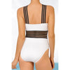 Luxury Women Black Swimsuits Women High Neck One Piece Swimsuits For Women Mesh Bathing Suits Open Back Swimwear One Piece Swimwear For Lady High Neck Bandage Cross Back Swimming Suit Female Holiday Beachwear by Stevvex
