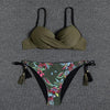 Push Up Bikinis 2022 New Swimwear Women's Bikini Swimsuits Floral Printed Bathing Suits for Women 2 Piece Bikini Women Floral Print Bikini Sets Swimsuit Beach Wear Bathing Suit Female Two Pieces by Stevvex
