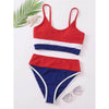 Female Swimsuit High Waist Bikini Women High Waist Bikini Set Two Piece Swimsuits Bikini Top With Bottoms Bathing Suits For Teens Girls Women Swimwear Two-pieces Bikini Set Sport Bathing Suit Swim Lady by Stevvex