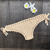 Handmade Vintage Crochet Bikinis Knitted Cotton Swimwear Women's Crochet Swimsuit Two Pieces Bathing Suits Bikini Swimsuit Top Bottom Bandage Modern Women Beachwear For Summer by Stevvex