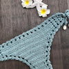 Handmade Vintage Crochet Bikinis Knitted Cotton Swimwear Women's Crochet Swimsuit Two Pieces Bathing Suits Bikini Swimsuit Top Bottom Bandage Modern Women Beachwear For Summer by Stevvex