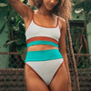 Female Swimsuit Women String Triangle Top Bikini Bottom Printed Push Up Swimsuit Bikini Sets Two Piece Split Button Beachwear Bathing Suit High Waist Bathing Suit High Cut by Stevvex
