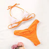 Bikinis Micro Adjustable Swimwear Women Summer Bikini Set Modern Colorful Print Beach Wear Women's Comfortable Swimsuit Knotted String Triangle Bikini Tie Side High Cut Bikini Set by Stevvex