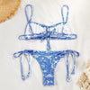 Bikinis Micro Adjustable Swimwear Women Summer Bikini Set Modern Colorful Print Beach Wear Women's Comfortable Swimsuit Knotted String Triangle Bikini Tie Side High Cut Bikini Set by Stevvex