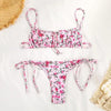Bikinis Micro Adjustable Swimwear Women Summer Bikini Set Modern Colorful Print Beach Wear Women's Comfortable Swimsuit Knotted String Triangle Bikini Tie Side High Cut Bikini Set by Stevvex