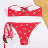 Bikinis Micro Adjustable Swimwear Women Summer Bikini Set Modern Colorful Print Beach Wear Women's Comfortable Swimsuit Knotted String Triangle Bikini Tie Side High Cut Bikini Set by Stevvex