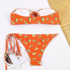 Bikinis Micro Adjustable Swimwear Women Summer Bikini Set Modern Colorful Print Beach Wear Women's Comfortable Swimsuit Knotted String Triangle Bikini Tie Side High Cut Bikini Set by Stevvex