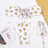 Bikinis Micro Adjustable Swimwear Women Summer Bikini Set Modern Colorful Print Beach Wear Women's Comfortable Swimsuit Knotted String Triangle Bikini Tie Side High Cut Bikini Set by Stevvex
