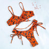 Bikinis Micro Adjustable Swimwear Women Summer Bikini Set Modern Colorful Print Beach Wear Women's Comfortable Swimsuit Knotted String Triangle Bikini Tie Side High Cut Bikini Set by Stevvex