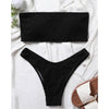 Women One-Shoulder Bikini Swimsuit Women Push Up Swimwear Women's Bathing Suit Comfortable Bikini Ribbed Two Piece Swimsuit Bikini Set Summer Bathing Suit Beach Wear Swimming Suit by Stevvex