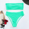 Women One-Shoulder Bikini Swimsuit Women Push Up Swimwear Women's Bathing Suit Comfortable Bikini Ribbed Two Piece Swimsuit Bikini Set Summer Bathing Suit Beach Wear Swimming Suit by Stevvex