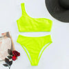Women One-Shoulder Bikini Swimsuit Women Push Up Swimwear Women's Bathing Suit Comfortable Bikini Ribbed Two Piece Swimsuit Bikini Set Summer Bathing Suit Beach Wear Swimming Suit by Stevvex
