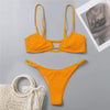 Women One-Shoulder Bikini Swimsuit Women Push Up Swimwear Women's Bathing Suit Comfortable Bikini Ribbed Two Piece Swimsuit Bikini Set Summer Bathing Suit Beach Wear Swimming Suit by Stevvex