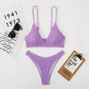Women One-Shoulder Bikini Swimsuit Women Push Up Swimwear Women's Bathing Suit Comfortable Bikini Ribbed Two Piece Swimsuit Bikini Set Summer Bathing Suit Beach Wear Swimming Suit by Stevvex