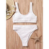 Women One-Shoulder Bikini Swimsuit Women Push Up Swimwear Women's Bathing Suit Comfortable Bikini Ribbed Two Piece Swimsuit Bikini Set Summer Bathing Suit Beach Wear Swimming Suit by Stevvex