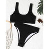 Women One-Shoulder Bikini Swimsuit Women Push Up Swimwear Women's Bathing Suit Comfortable Bikini Ribbed Two Piece Swimsuit Bikini Set Summer Bathing Suit Beach Wear Swimming Suit by Stevvex
