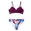 Push Up Floral Bikini Sets Women Two Pieces Swimsuits Women's Bathing Suits Push Up Halter Bandage Bikini Floral Printing Swim Bottoms Two Piece Swimsuits New Girl Beach Bathing Suits Swimwear by Stevvex
