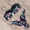 Animal Print Leopard Bikini Push Up Swimsuit Women Bikini Set Bathing Suit Bandeau Beach Wear Swimwear Women Casual Leopard Printed Triangle High Waist Two Piece Bikini Sets by Stevvex