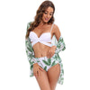 Bikini Women Push Up Swimsuit 3 Piece Bikini Set With Cover Up Women's Fashion 3 Piece Tie Dye Top Bikini Set Swimsuit Cover Up Skirt Swimwear Push Up Bather Swim Wear by Stevvex