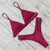 Micro Mini Bikini Swimwear Women Halter Push Up Bikini Set Padded Bra Women's Underwired Triangle Bathing Two Pieces Swimsuit Bikini Set Swimsuit Bandage Swim Suit by Stevvex