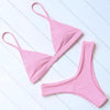 Micro Mini Bikini Swimwear Women Halter Push Up Bikini Set Padded Bra Women's Underwired Triangle Bathing Two Pieces Swimsuit Bikini Set Swimsuit Bandage Swim Suit by Stevvex