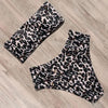Bandage Bikini Swimwear Women Swimsuit High Waist Bikini Set Bathing Suit Push Up Women's Spaghetti Strap Bandeau Lace Up High Waist 2PCS Bikini Set by Stevvex
