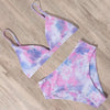 Bikini Swimwear Swimsuit Women Solid Bathing Suit Bikini Set With Pad Female High Waist Beachwear Women Bikini Swimsuits 2 Piece Deep V Neck Swimwear Adjustable Strap Back Bathing Suits by Stevvex