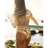 Surfing Swimsuit For Women Bikini Long Sleeve Swimwear Tiger Print Push Up Summer Bath Suit Two Piece Surfing Rash Guard Bikini Long Sleeve Swimsuit Set by Stevvex