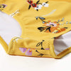Modern Floral Bikini 2 Pieces Flower Print Bikini Set Women Crisscross High Waist String 2 Piece Bathing Suits High Waist Women's Swimsuit Shorts Solid Bikini Floral Summer Bikini Set by Stevvex
