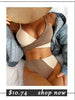 High Waist Bikinis Swimwear Women Push Up Swimsuits Solid High Waist Bikini Sets Sporty Two Pieces Swimsuit Scoop Neck Bathing Suits for Women Ribbed Bathing Suits High Cut Summer Beachwear by Stevvex