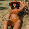 High Waist Bikini Swimsuits Women Push Up Swimwear Ribbed Bathing Suit Strap Bikinis Set Beachwear High Waist Bathing Suit Full Coverage Two Piece Swimsuit by Stevvex