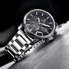 Luxury Steel Sports Men's Watches Business Design Leather Band Wrist Watch Military Quartz by Stevvex