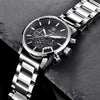 Luxury Steel Sports Men's Watches Business Design Leather Band Wrist Watch Military Quartz by Stevvex
