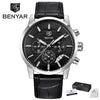 Luxury Steel Sports Men's Watches Business Design Leather Band Wrist Watch Military Quartz by Stevvex