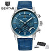 Luxury Steel Sports Men's Watches Business Design Leather Band Wrist Watch Military Quartz by Stevvex