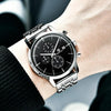 2021 New Business Men Watch Full Steel Quartz Luxury Casual Waterproof Leather Sports Male Wristwatch by Stevvex