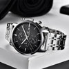 2021 New Business Men Watch Full Steel Quartz Luxury Casual Waterproof Leather Sports Male Wristwatch by Stevvex