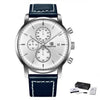 2021 New Business Men Watch Full Steel Quartz Luxury Casual Waterproof Leather Sports Male Wristwatch by Stevvex
