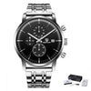2021 New Business Men Watch Full Steel Quartz Luxury Casual Waterproof Leather Sports Male Wristwatch by Stevvex