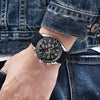 Luxury Men Stainless Steel Quartz Watch Accurate Timing Waterproof Analog Chronograph Men's Quartz Watches by Stevvex