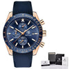Luxury Men Stainless Steel Quartz Watch Accurate Timing Waterproof Analog Chronograph Men's Quartz Watches by Stevvex