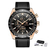 Luxury Men Stainless Steel Quartz Watch Accurate Timing Waterproof Analog Chronograph Men's Quartz Watches by Stevvex
