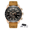 Luxury Men Stainless Steel Quartz Watch Accurate Timing Waterproof Analog Chronograph Men's Quartz Watches by Stevvex