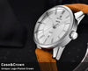 Business Fashion Men Watches Brown Luxury Military Leather Band Wristwatches Date Week Display Watch by Stevvex