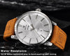 Business Fashion Men Watches Brown Luxury Military Leather Band Wristwatches Date Week Display Watch by Stevvex
